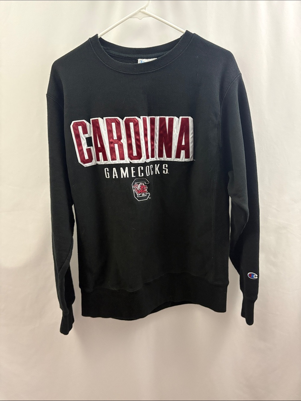 Champion Reverse Weave South Carolina Gamecocks Crewneck Black Sweatshirt Medium - Picture 2 of 6